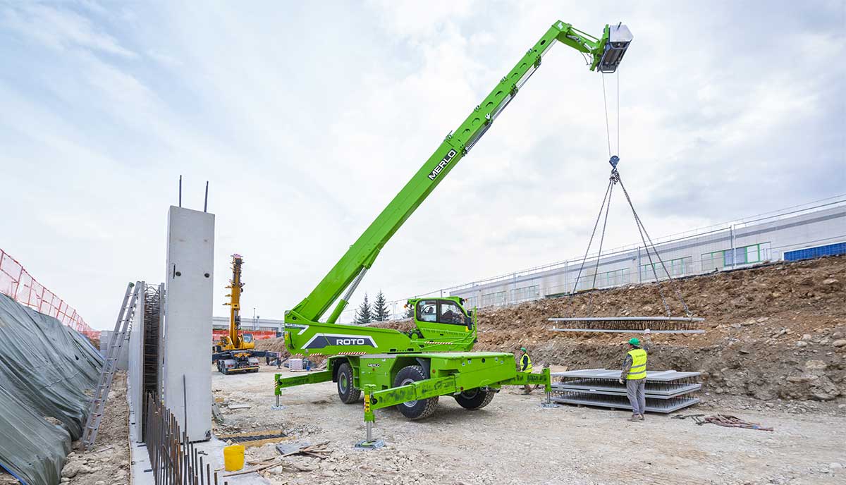 Merlo Telehandler Heavy Material Lifting